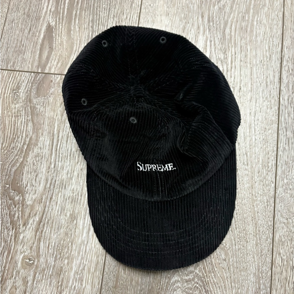 Supreme Black Corduroy Hat